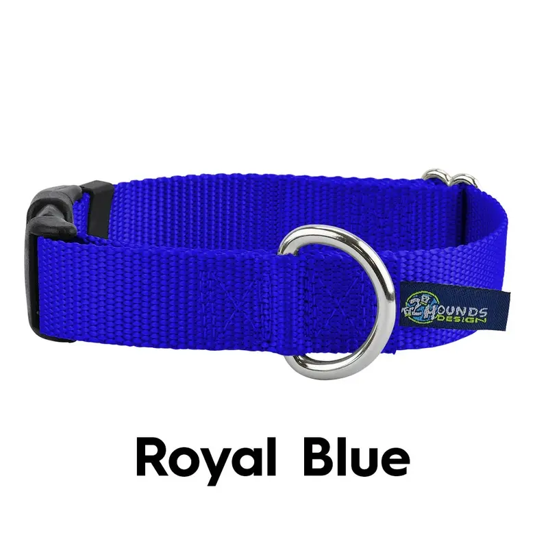 5/8 and 1 Royal Blue Nylon Dog Collar