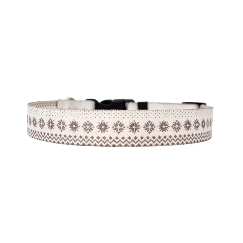 Nordic Snowflakes Dog Collar