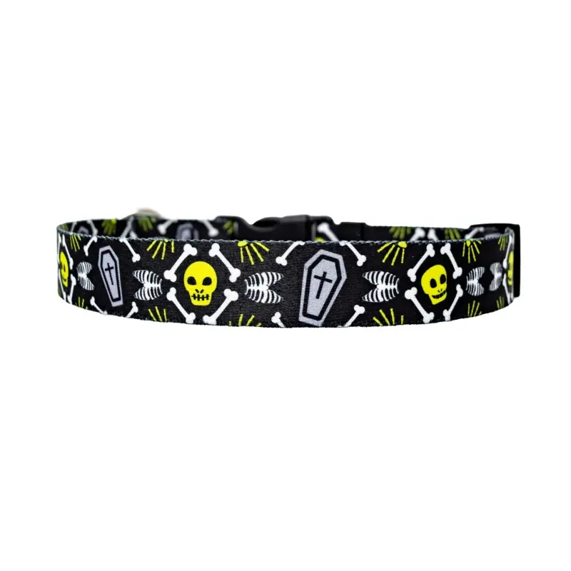 Scary Skeletons Dog Collar
