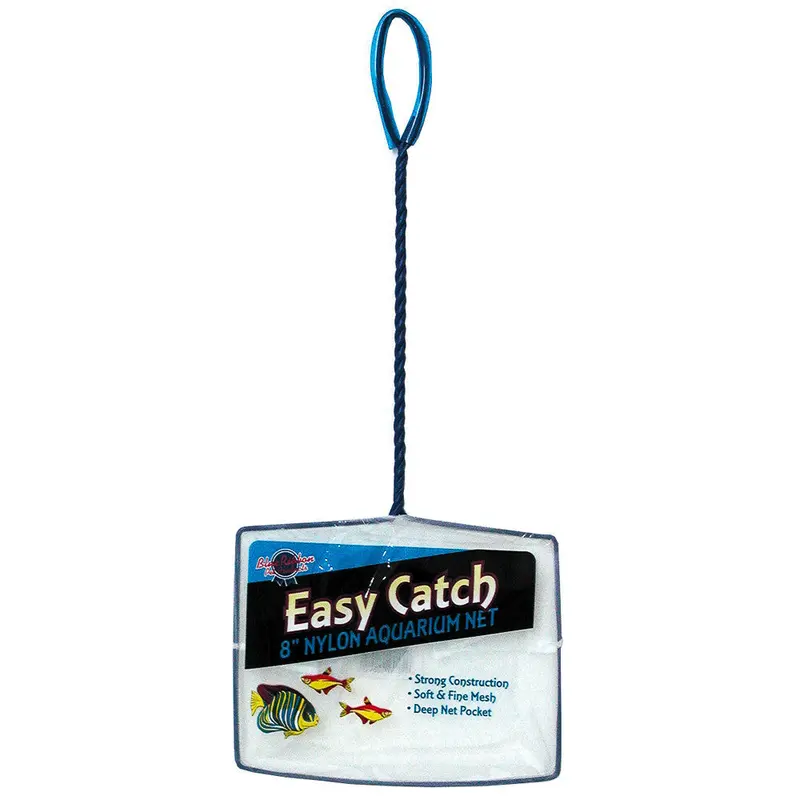 Blue Ribbon Easy Catch Net Fine Mesh Blue/White 8 in