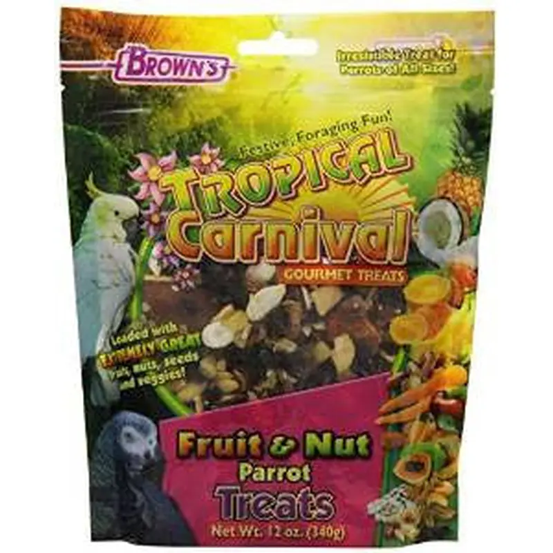 F.M. Brown's Tropical Carnival Fruit/Nut Parrot Treat 12Oz 