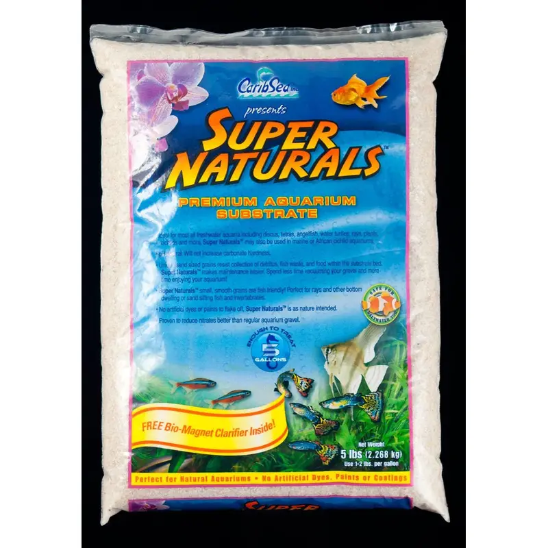 CaribSea Super Naturals Crystal River Aquarium Sand 5 lb