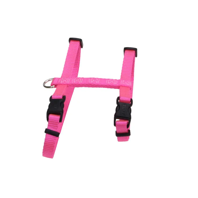 Coastal Figure H Adjustable Nylon Cat Harness Neon Pink 3/8 in x 10-18 in (D)