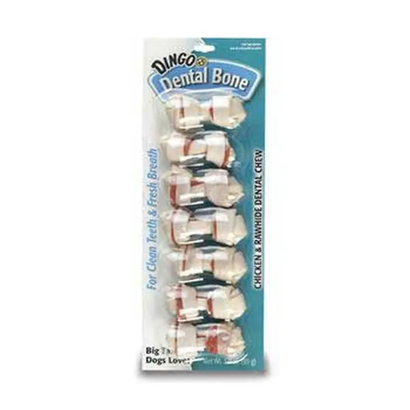 Dingo Dental Mini Bone 7 Pk. White 