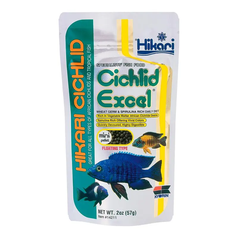 Hikari Cichlid Excel Pellets Fish Food 2oz Mini