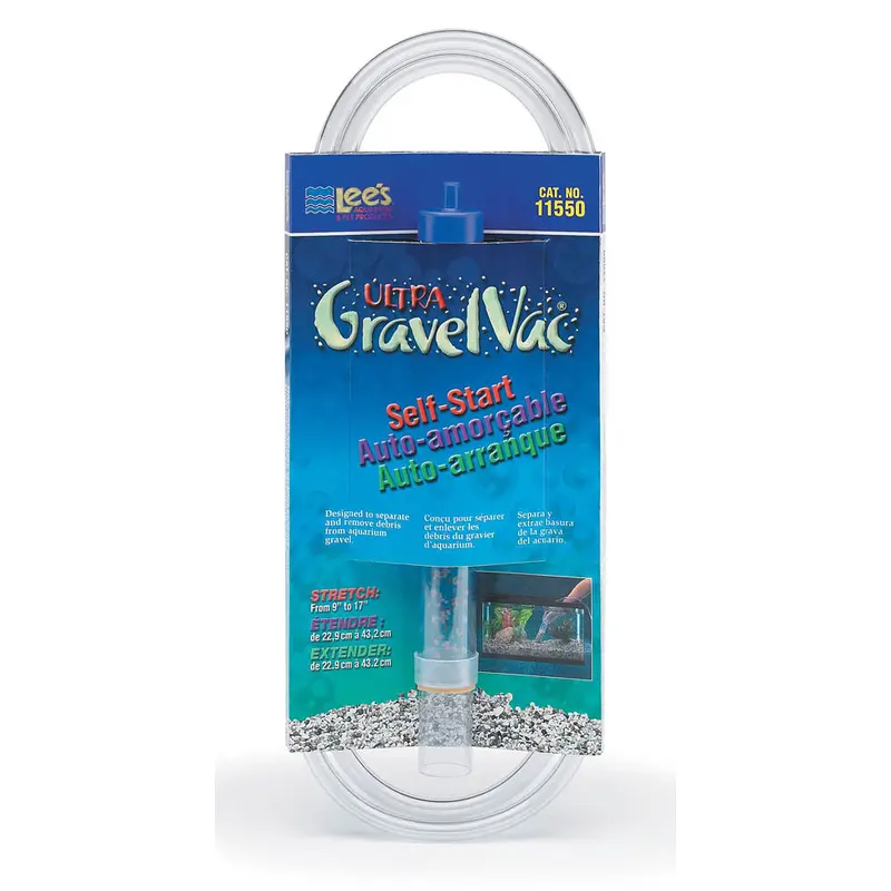 Lees Ultra GravelVac Stretch Self-Start Gravel Vacuum Cleaner 1 in x 9-17 in