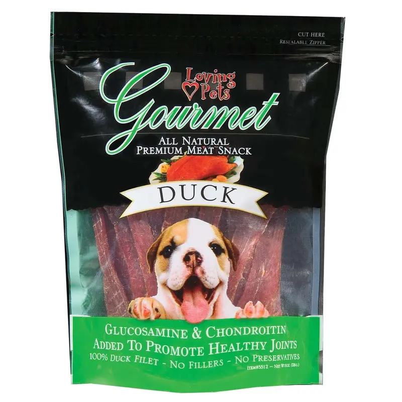 Loving Pets Gourmet Duck Filet Strips Dog Treats 3oz