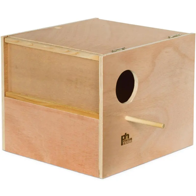 Prevue Cockatiel Nest Box Wood (Outside Mount) 