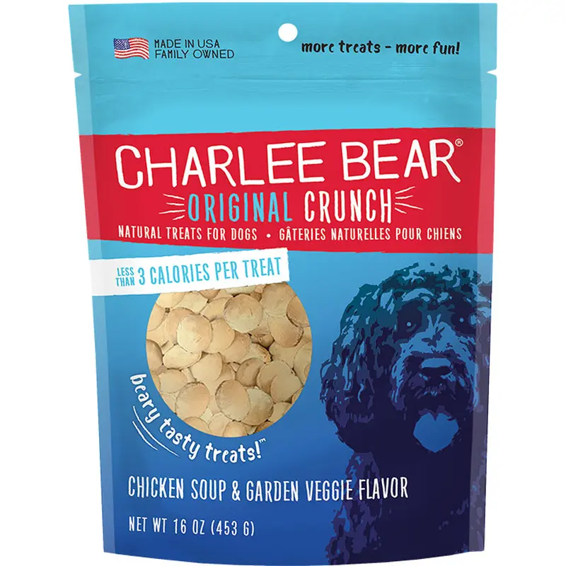Charlee Bear Chicken Soup & Garden Vegetable - Dog Treats - 16oz. 