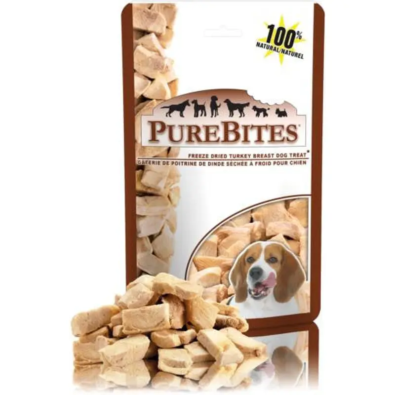 PureBites Freeze Dried Turkey Breast Dog Treat 2.47 oz. 