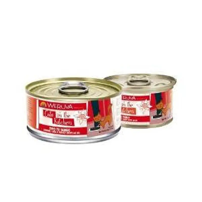 Weruva Sardine Tuna & Turkey Recipe Au Jus Cans Two Tu Tango Cat 24/3.2oz. 