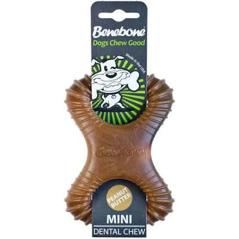 Benebone Dog Dental Chews Peanut Butter Mini 
