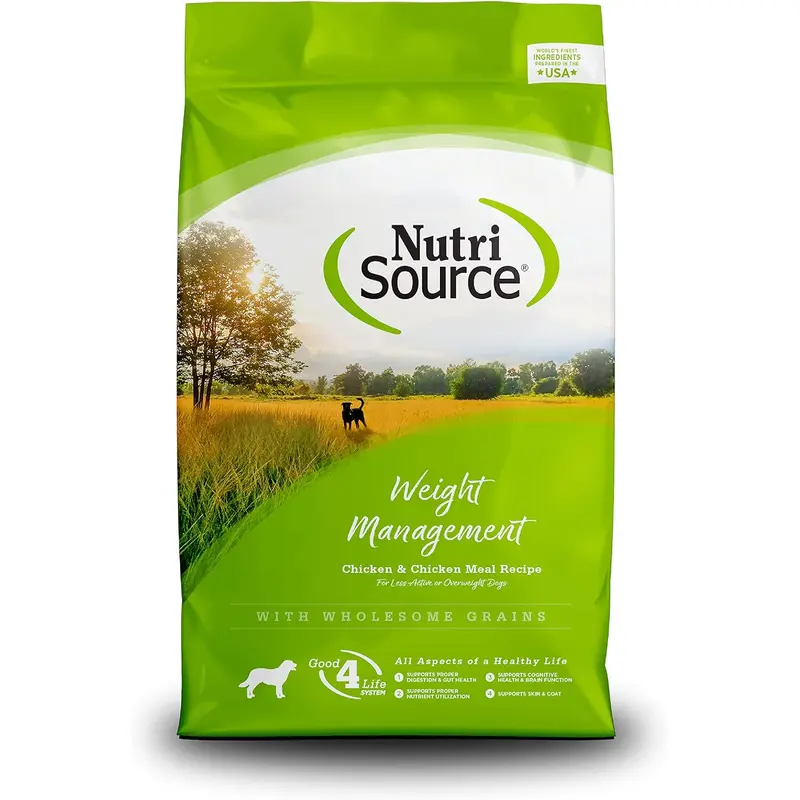 Nutrisource Weight Management Dry Dog Food - Chicken & Chicken Meal - 18lb Bag