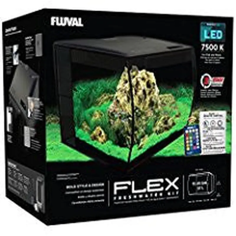 Fluval Flex 57l Aquarium Kit, 15gal Blk 15006