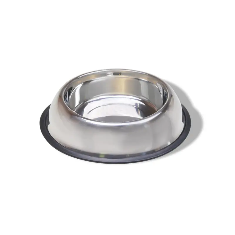 Van Ness Plastics Stainless Steel No-Tip Dish Silver 16oz