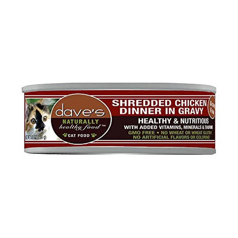 Dave's Pet Cat Naturally Healthy Shredded Chicken 5.5oz 