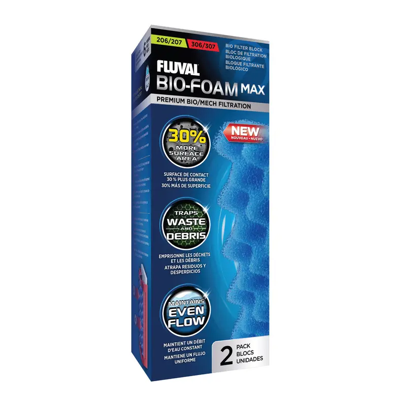 Fluval 207-307 Blue BioFoam MAX, 2 pcs