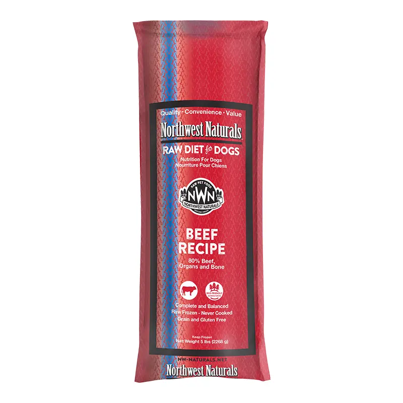 Northwest Naturals Dog Frozen Beef Chub 5lb 