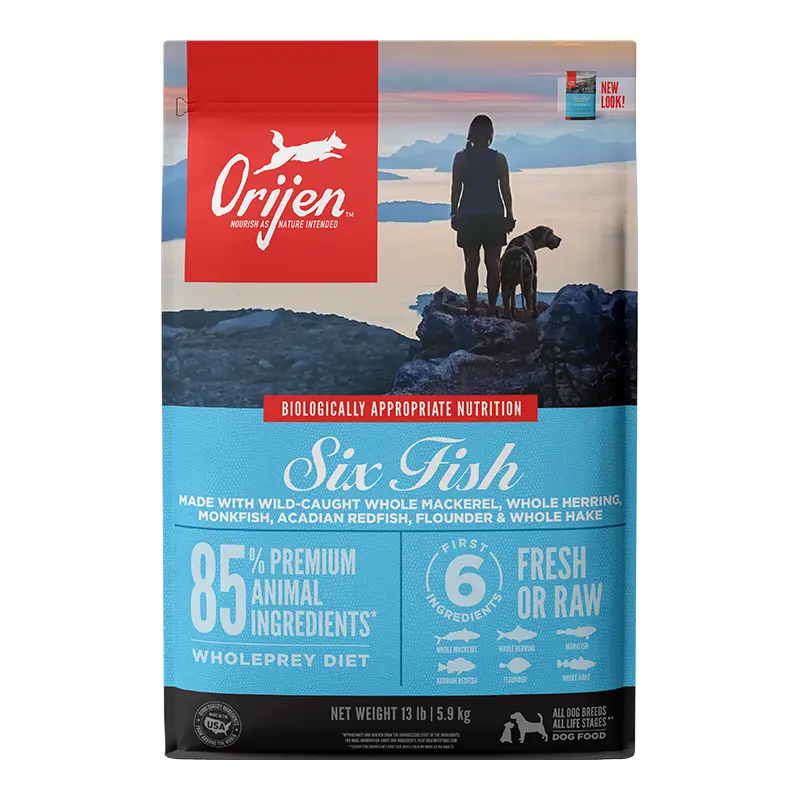 Orijen Six Fish Dry Dog Food-13-lb-