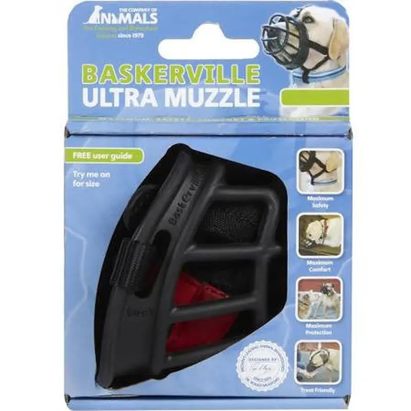 The Company Of Animals Baskerville Ultra Muzzle For Dogs-dogs 60-90 Lbs (size 5)-