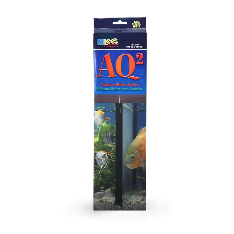 Lees AQ2 Aquarium Divider System Black 20 gal 12x16 in