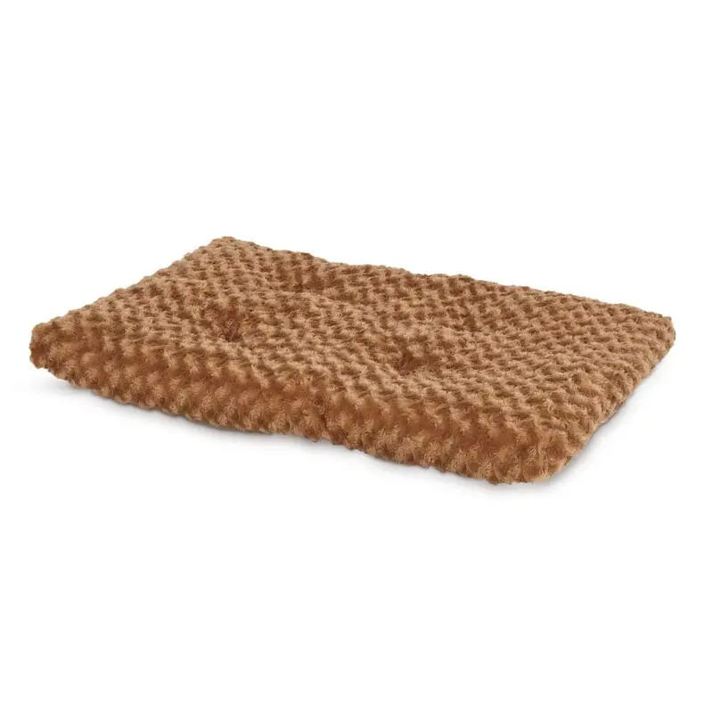 Petmate Plush Kennel Dog Mat Tobacco Brown 28 Inches X 18 Inches