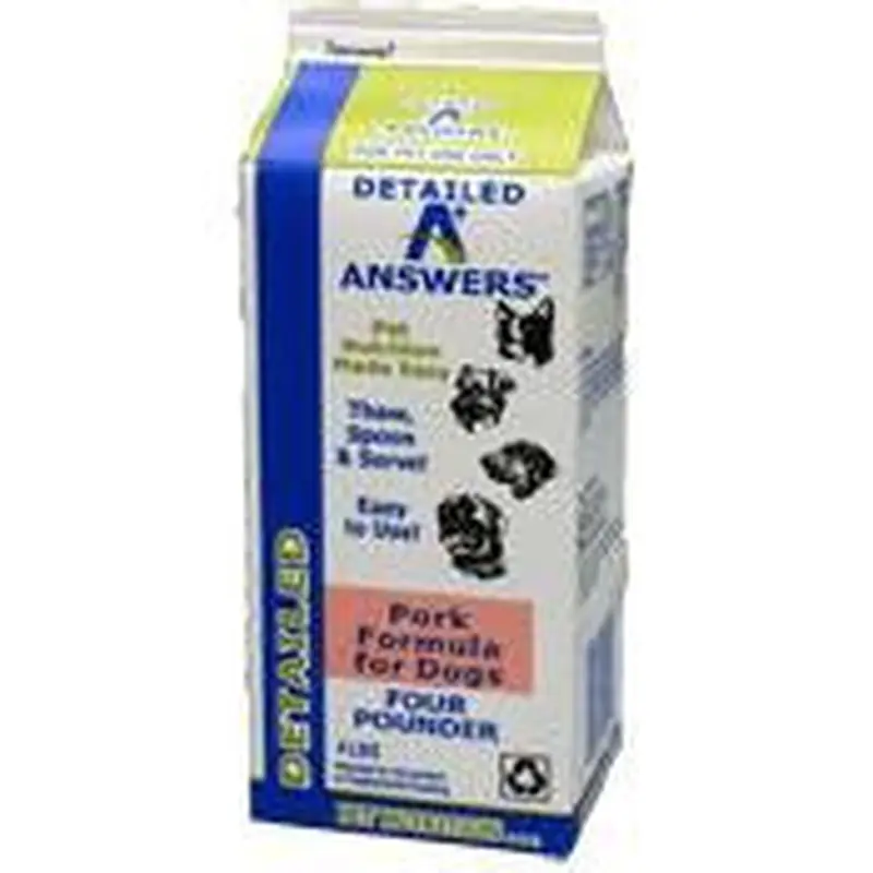 Answers Dog Frozen Detailed Pork 4lb 