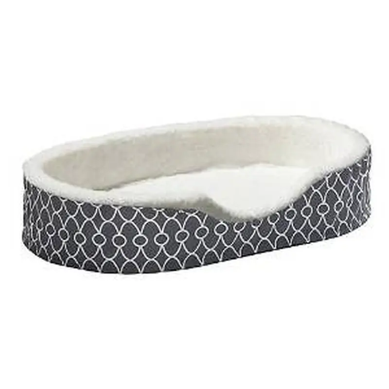 Midwest Orthopedic Nesting Bed with Teflon- Gray Geo Pattern 23x18x8.5" 