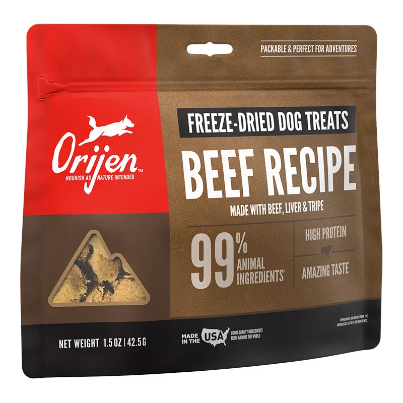 Orijen Freeze Dried Angus Beef Dog Treats 1.5-z 