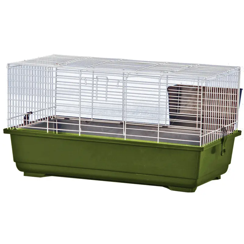 A & E Cages Rabbit Cage Green 39 inches X 22 inches X 18 inches