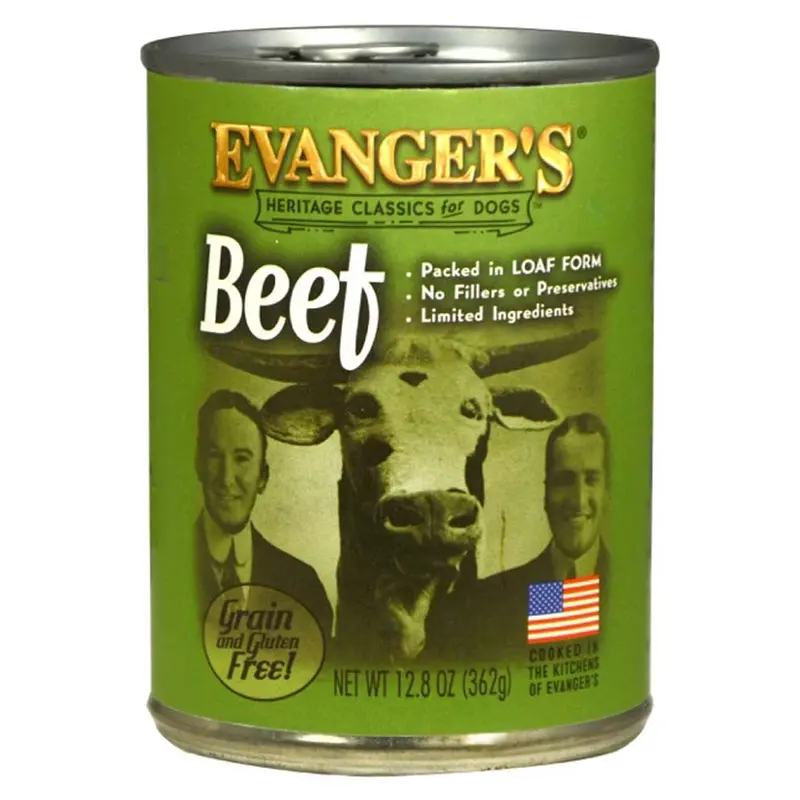 Evanger's Heritage Classic Wet Dog Food Beef 12.8oz 12pk