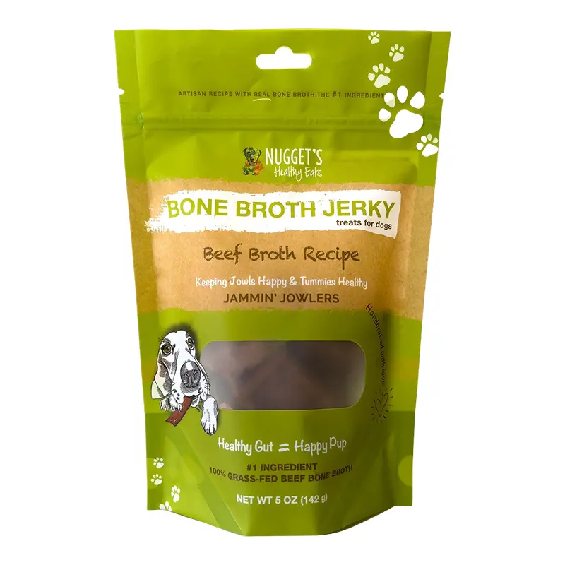 Nugget's Healthy Eats Dog Jammin Jowlers Chew Beef 5oz 