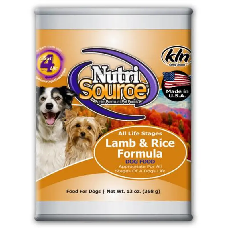 TUFFY'S NutriSource Lamb/Rice Dog 12/13OZ 