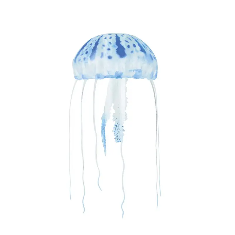 Aquatop Floating Jellyfish Aquarium Ornament Blue 4 in 1 Pack