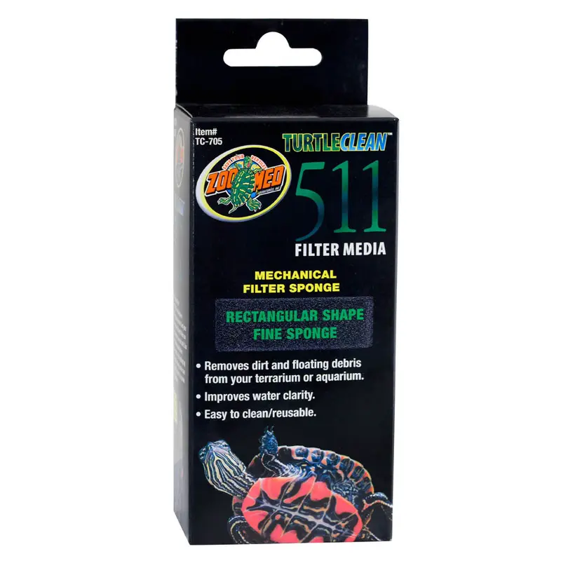 Zoo Med Rectangle Fine Sponge Replacement for 30 / 511 Turtle Filter