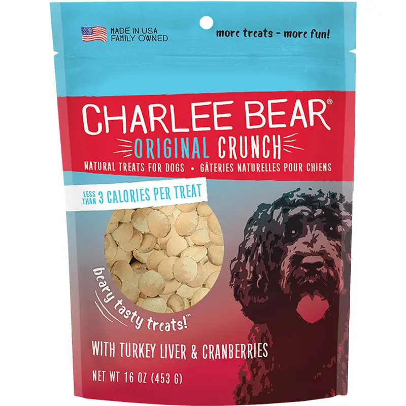 Charlee Bear Turkey Liver & Cranberry Dog Treats 16oz. 