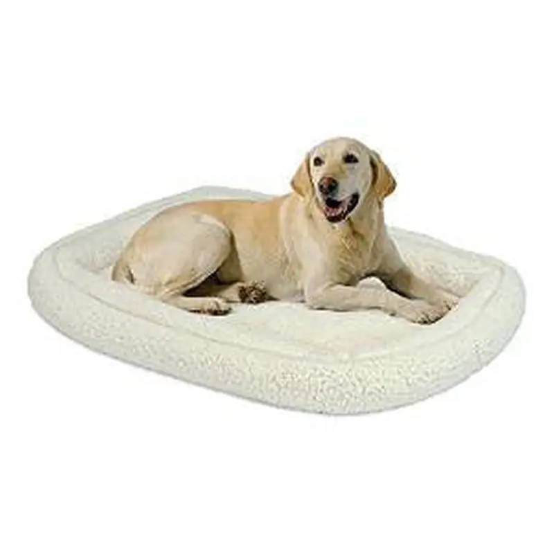 Midwest 40324-Fs Quiet Time Deluxe Double Bolster Bed White 25x20" 