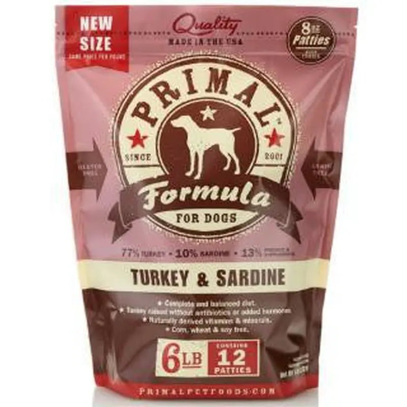Primal Raw Tky/srdn Dog 6lb