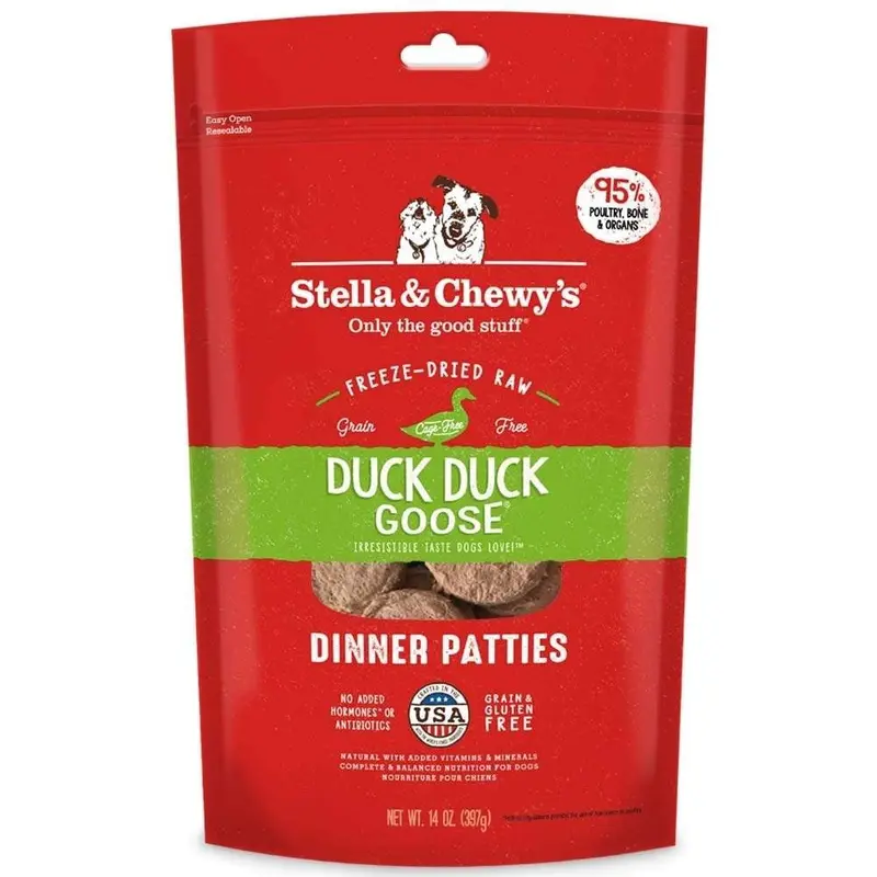 Stella & Chewy's Freeze Dried Duck Duck Goose Dinner Dog 14z 