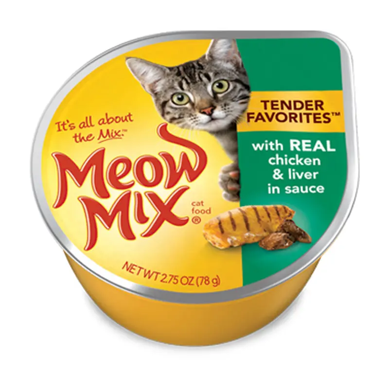 Meow Mix Tender Favorites Chicken & Liver 12/2.75oz 