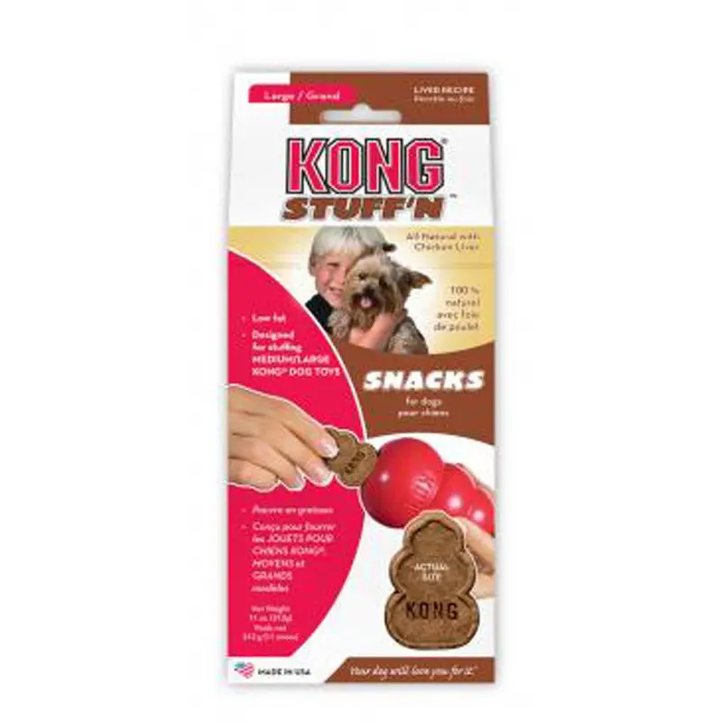 KONG Stuff'N Snacks Dog Treats Liver LG 12oz