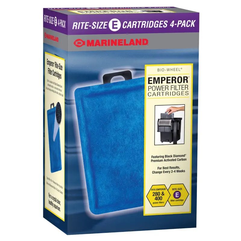 Marineland Replacement Cartridge for all Emperor Bio-Wheel Power Filters 4 Pack