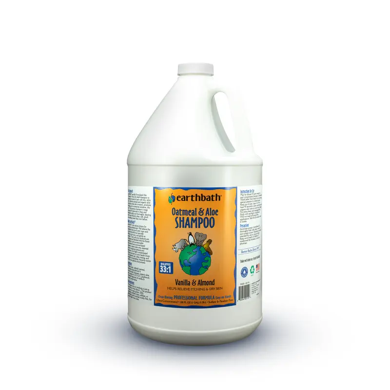 Earthbath Oatmeal & Aloe Shampoo, Vanilla & Almond 128oz