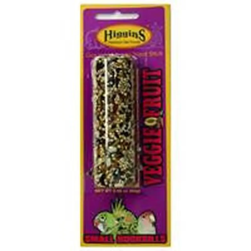 Higgins Sunburst Treat Sticks Veggie Fruit Cockatiel Parakeet & Lovebird 3 oz