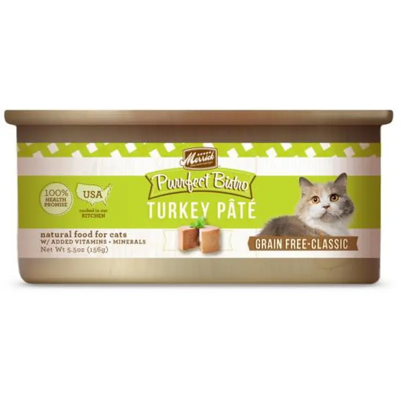 Merrick Purrfect Bistro Turkey Pate 24/5.5oz 