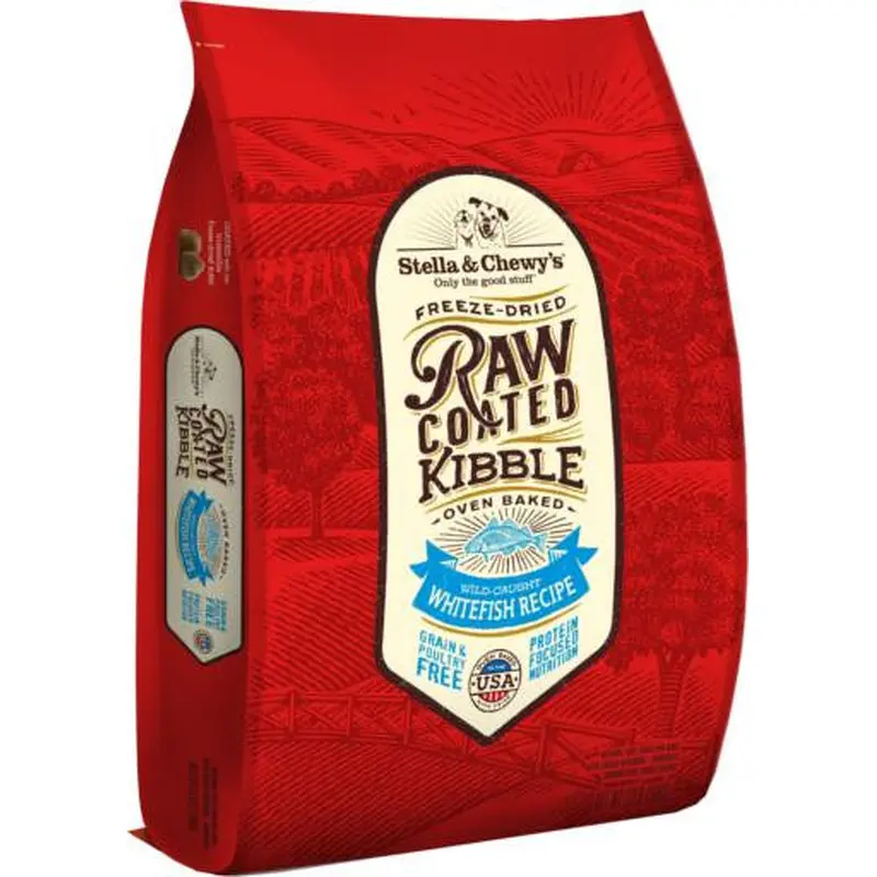 Stella & Chewy's Raw Coated Whitefish Recipe Kibble 22lb 