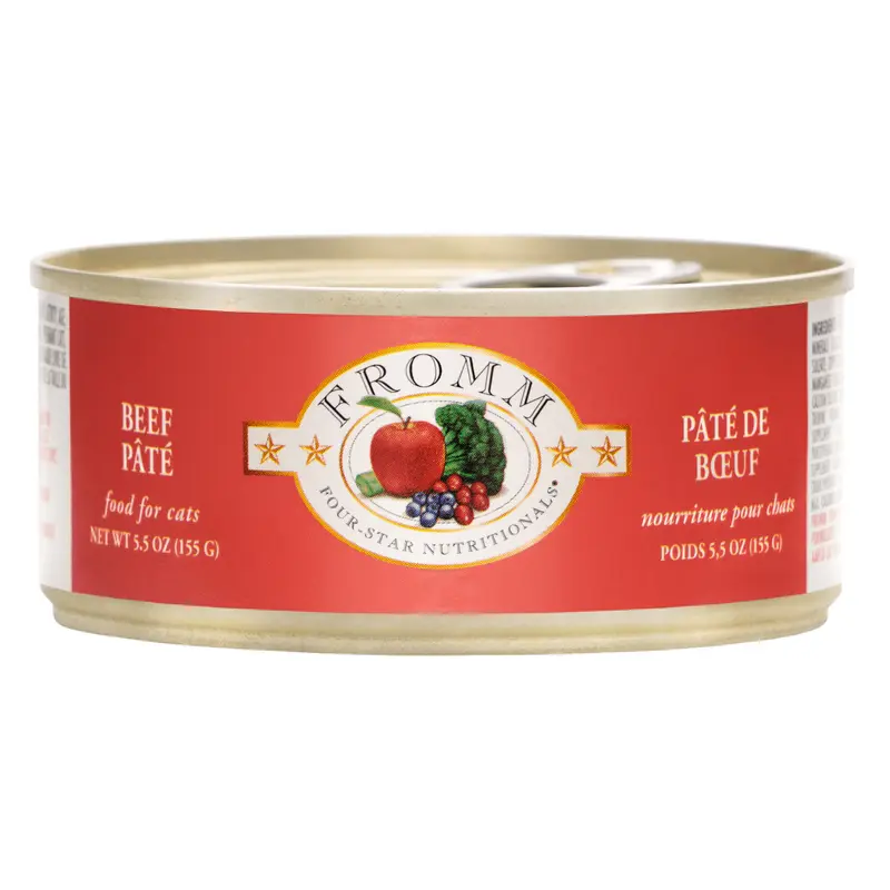 Fromm Four-Star Beef Pate Canned Cat Food 5.5 oz