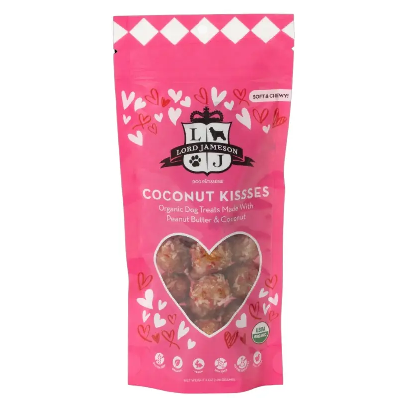Lord Jameson Coconut Kisses Dog Treats 6oz