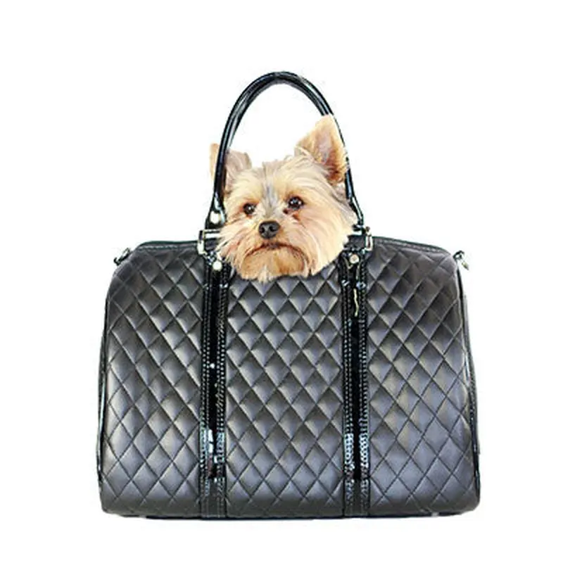 JL Duffel Black Quilted Luxe