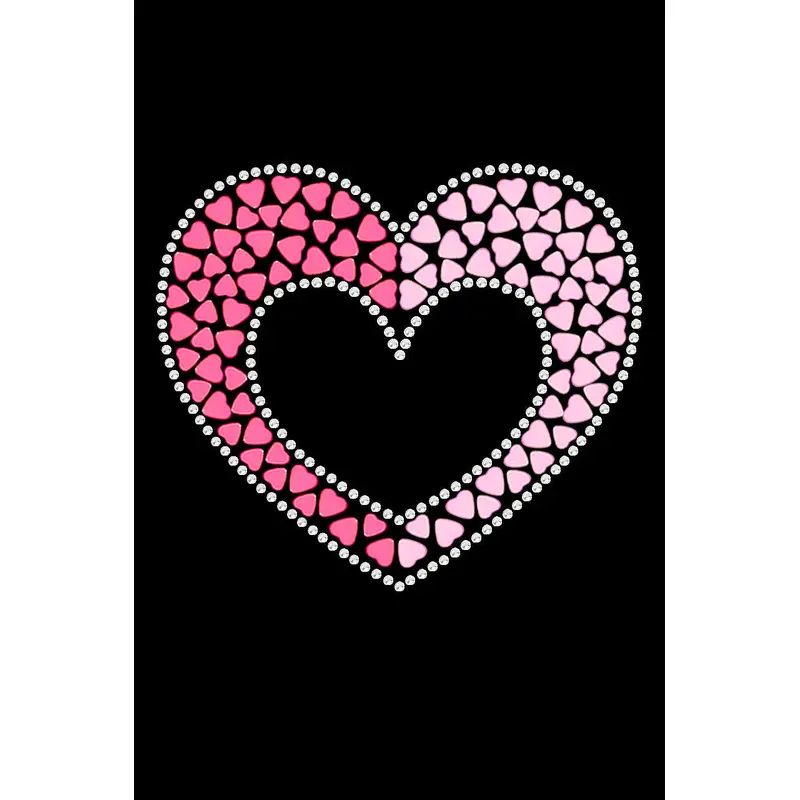 Pink & Light Pink Nailhead Hearts - Dog Custom Tutu